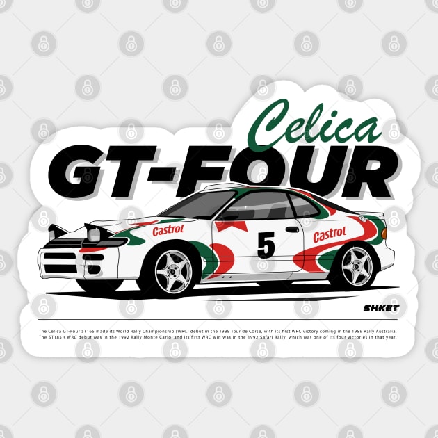 Celica GT-Four Rally Legend Sticker by shketdesign